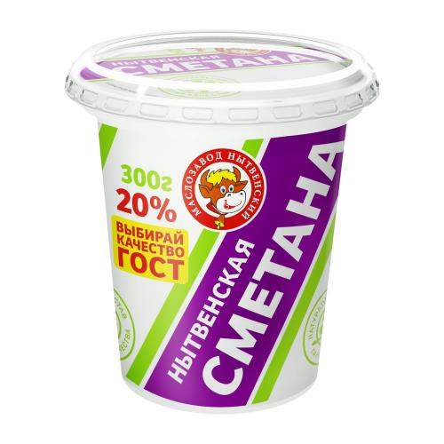 

Сметана Маслозавод Нытвенский 20% 300 г