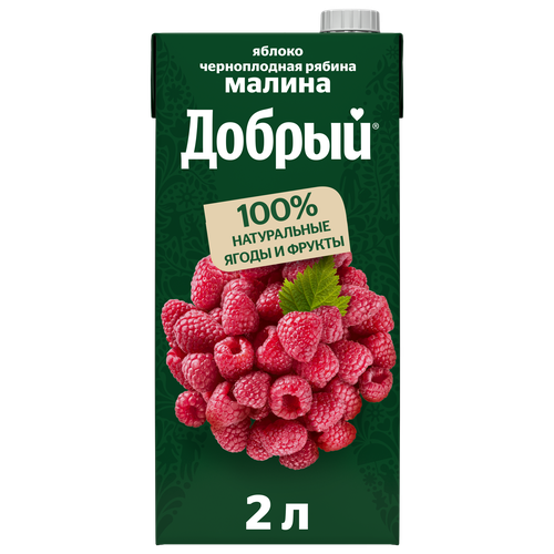 

Нектар Добрый Яблоко малина рябина 2 л