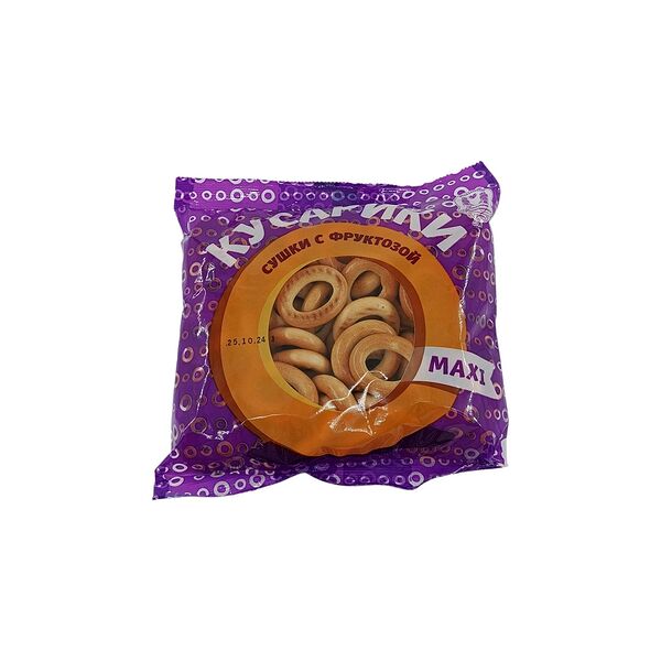Сушки Кусарики MAXI с фруктозой вес 0,25 кг ПП Хлебозавд Автомат