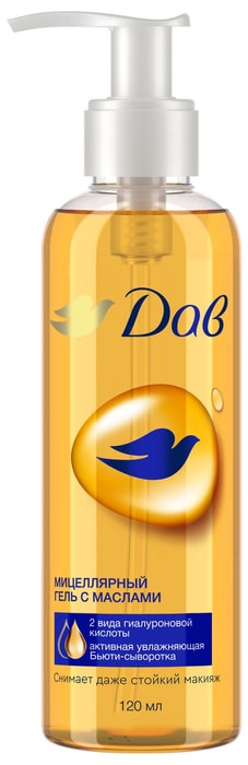 

Мицеллярный гель Dove для снятия макияжа с маслами 120 мл
