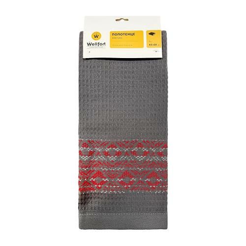 Полотенце Wellfort вафельное жаккард Этно 40х60 см