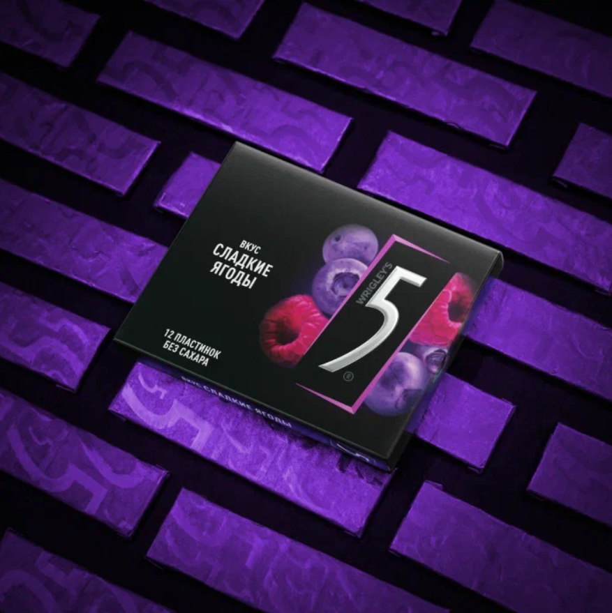 

Жевательная резинка Five Сладкие ягоды без сахара 31.2 г