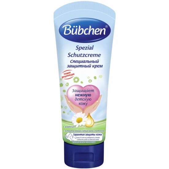 Крем детский Bubchen специальный защитный с экстрактом ромашки и рыбьим жиром 75 мл