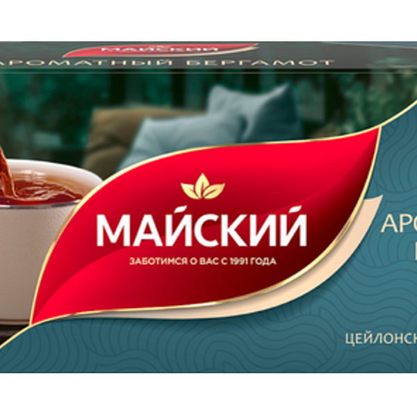 Чай черный Майский Ароматный Бергамот 25 пак. 37.5 г