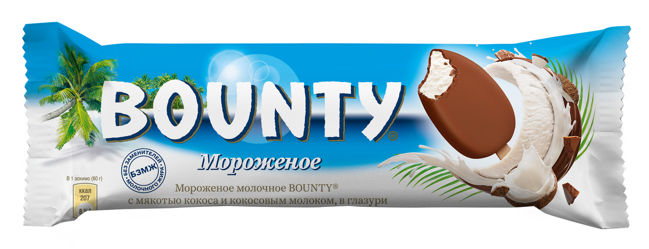 

Мороженое Bounty эскимо, 60 г