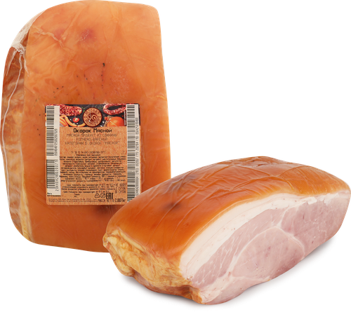 

Окорок мясной Мясная история из свинины копчено-вареный категории Б, вес