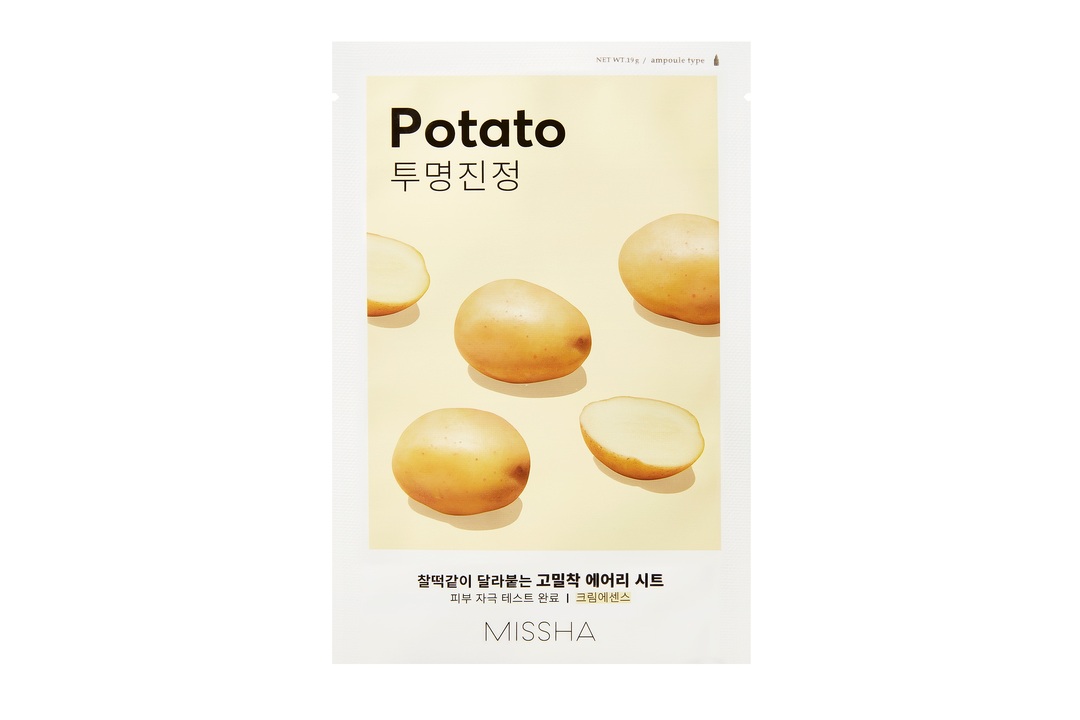 

Маска для лица Missha Airy Fit с экстрактом картофеля для тусклой кожи смягчающая 19 г