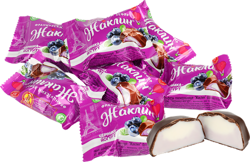 Конфета желейная Славянка Жаклин черника-йогурт вес