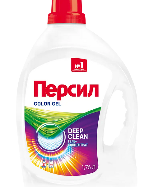 Гель для стирки Персил Color для цветного белья, 1.76 л, 27 стирок, жидкий порошок для стирки