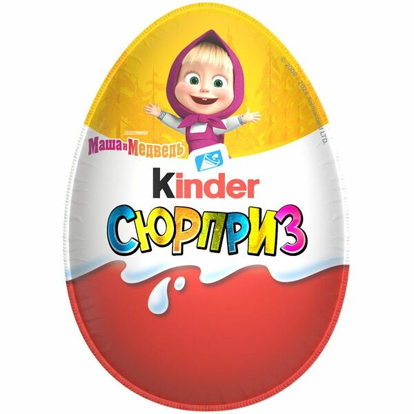 Яйцо Kinder Сюрприз из молочного шоколада с игрушкой в ассортименте 20 г