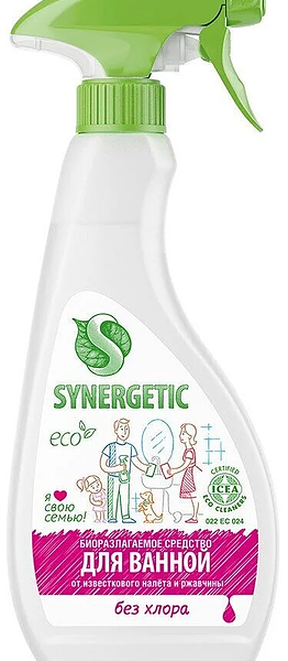 Чистящее средство Synergetic для сантехники без хлора 500 мл