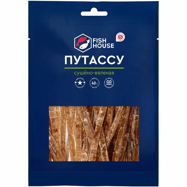Путассу Fish House сушено-вяленая 40 г