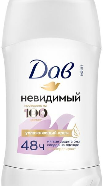 Дезодорант-антиперспирант Дав Женский твердый стик невидимый 40мл