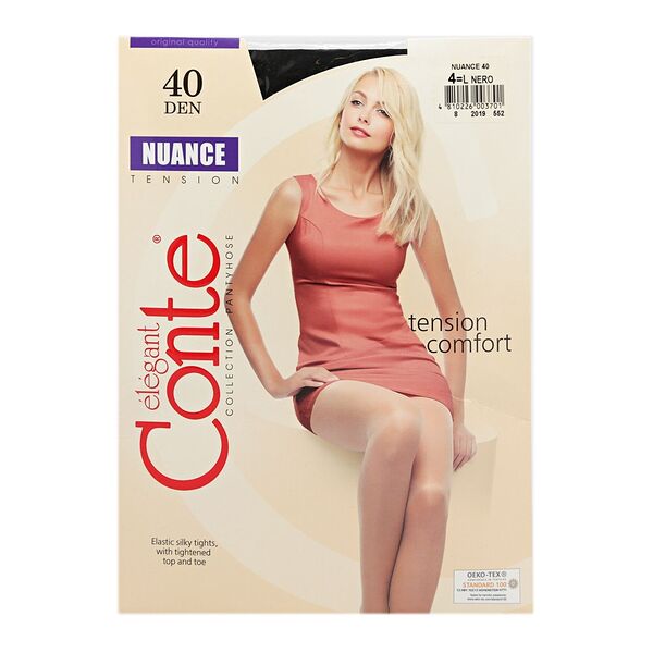 Колготки Conte Elegant Nuance 40 Nero Черные р. 4