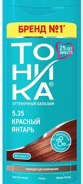 Бальзам для волос Тоника оттеночный 5.35 Красный янтарь 150мл
