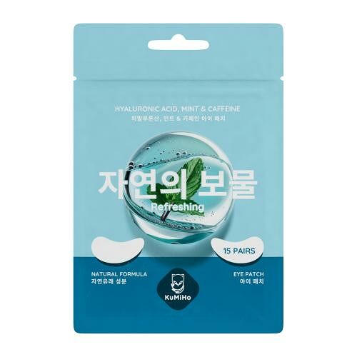 Патчи для глаз Kumiho с гиалуроновой кислотой тканевые освежающие 30 шт