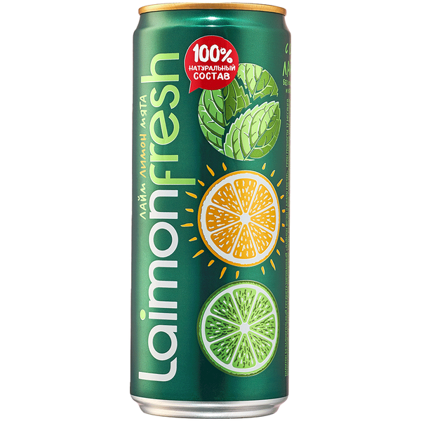 Напиток безалкогольный Laimon fresh среднегазированный, 330 мл
