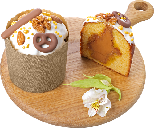 

Кулич Лента Fresh с карамельной начинкой, 420 г