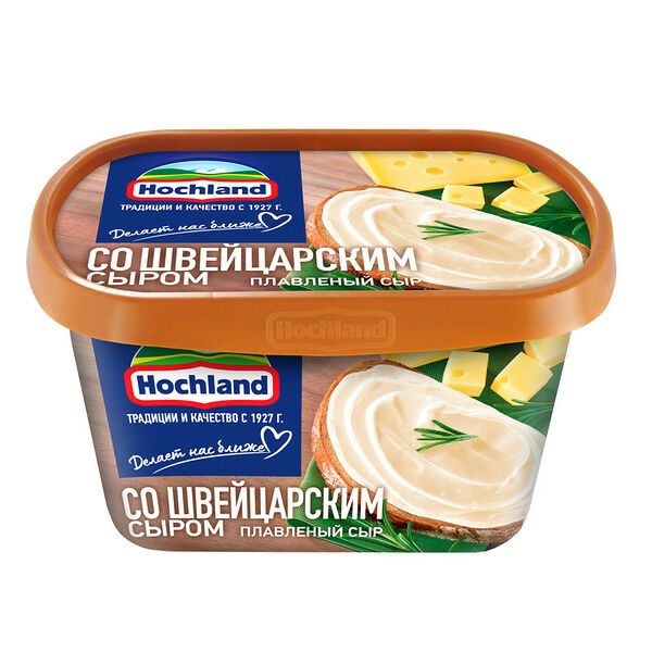 Сыр плавленый Hochland Сырная классика со швейцарским сыром 50%, 400 г