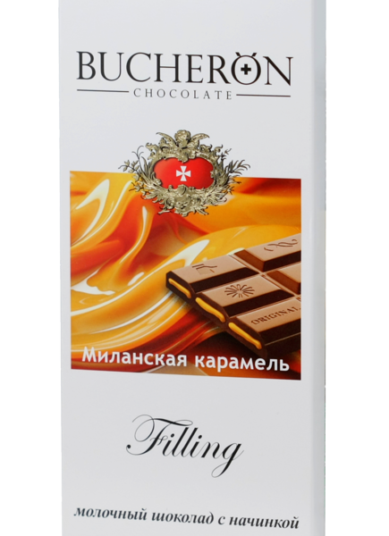 Шоколад молочный Bucheron Filling с начинкой миланская карамель 85 г