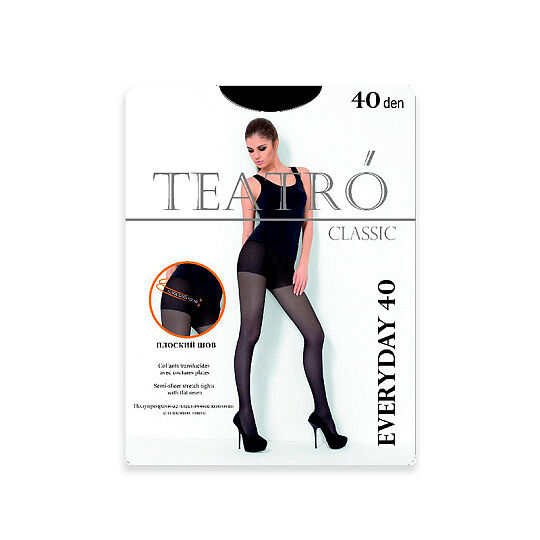 Колготки женские Teatro Everyday 40 den, nero, р.5