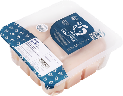 

Филе грудки цыпленка Птицефабрика Северная без кожи охлажденное 750 г