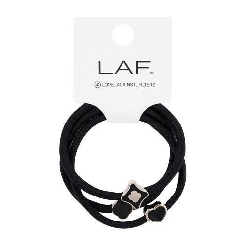 Набор резинок для волос Laf с декором черные 3 шт.