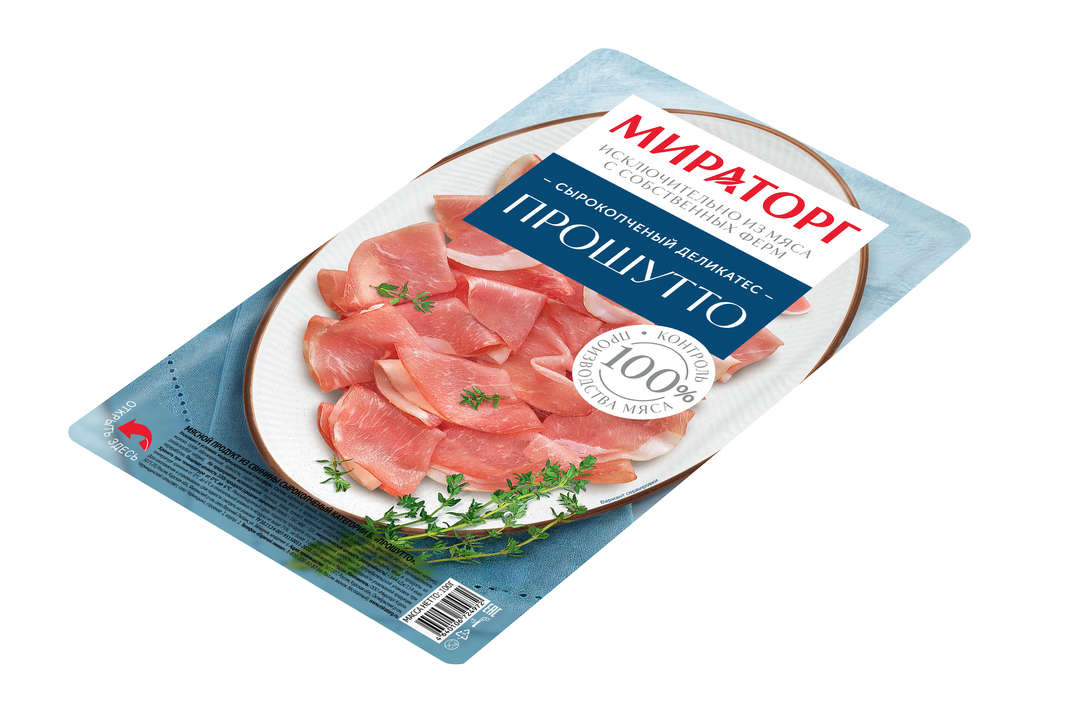 

Прошутто Мираторг нарезка, 100 г