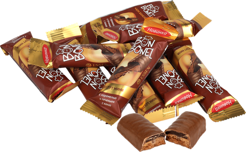 

Конфеты Essen Bon Bonel Десерт мини с карамелью и печеньем с какао, вес