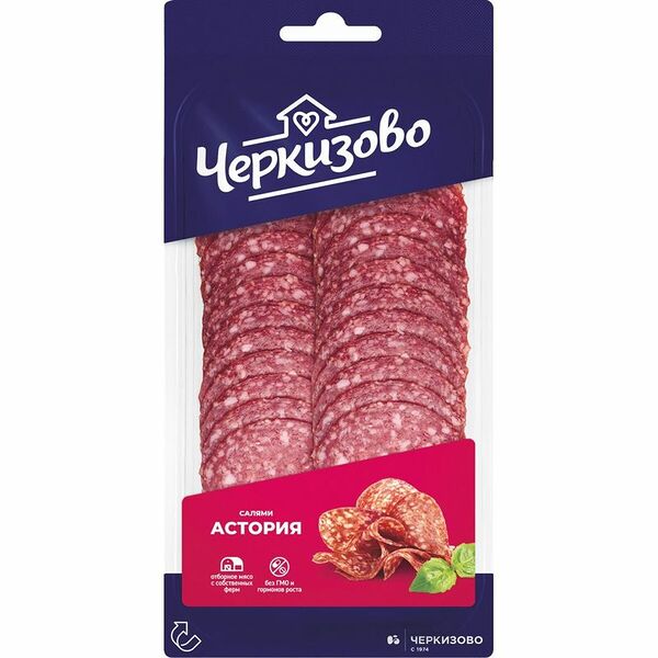 Колбаса Черкизово Салями Астория сырокопченая нарезка, 85 г
