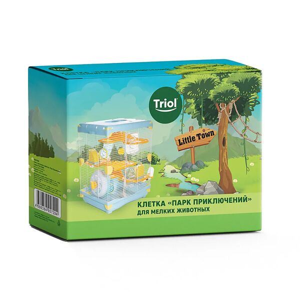 Клетка для мелких животных Парк приключений, 36x27x42,5 см