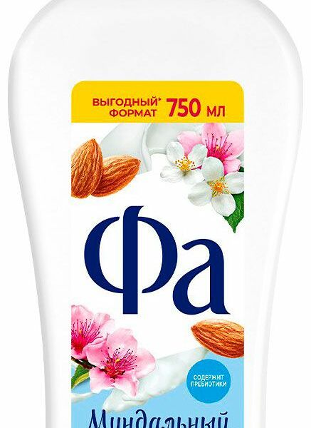 Крем-гель для душа Фа Миндальный йогурт Бережный уход, 750 мл