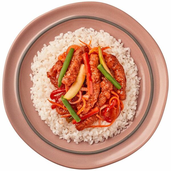 Свинина Перекрёсток Select в соусе барбекю с рисом 300 г