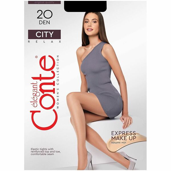 Колготки Conte Elegant City 20 den, nero, размер 3