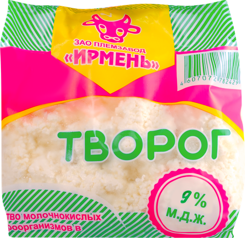 

Творог Ирмень 9%, без змж, 500 г