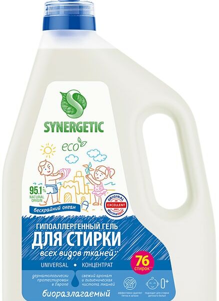 Гель для стирки Synergetic Universal Бескрайний океан 2.28л