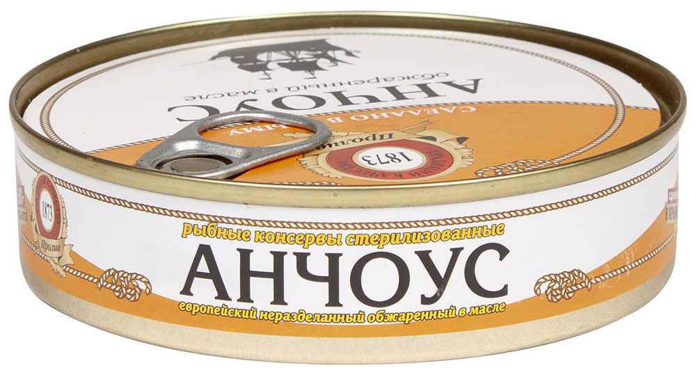 

Анчоус Пролив европейский неразделанный обжаренный в масле 160 г