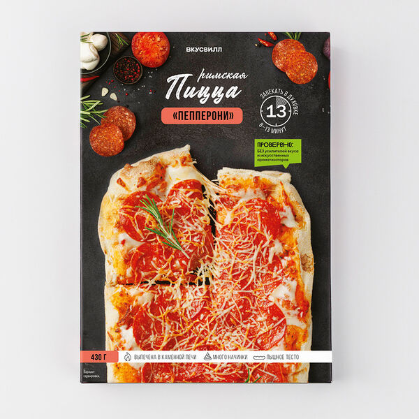 Пицца римская Пепперони, замороженная