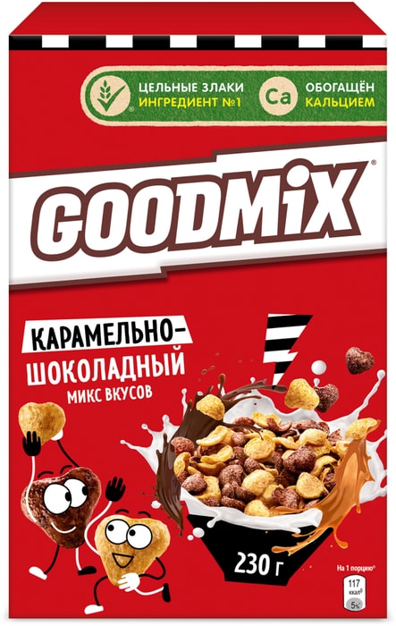 

Готовый завтрак GoodMix карамельно-шоколадный микс 230 г