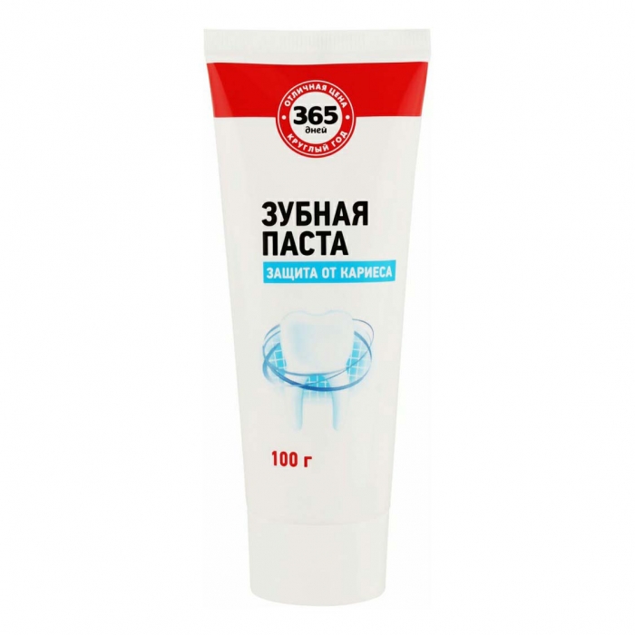 

Зубная паста 365 дней Защита от кариеса, 100 г