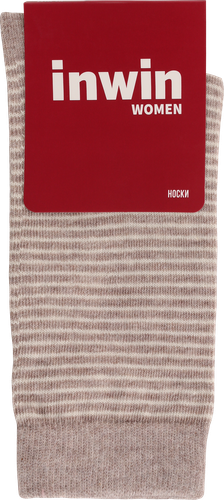

Носки женские Inwin р. 25 (38–40), цвет бежевый меланж, молочный, Арт. WS074