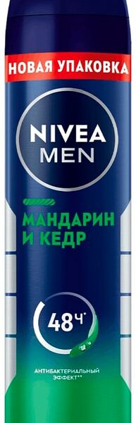 Антиперспирант спрей NIVEA MEN Мандарин и кедр 150мл