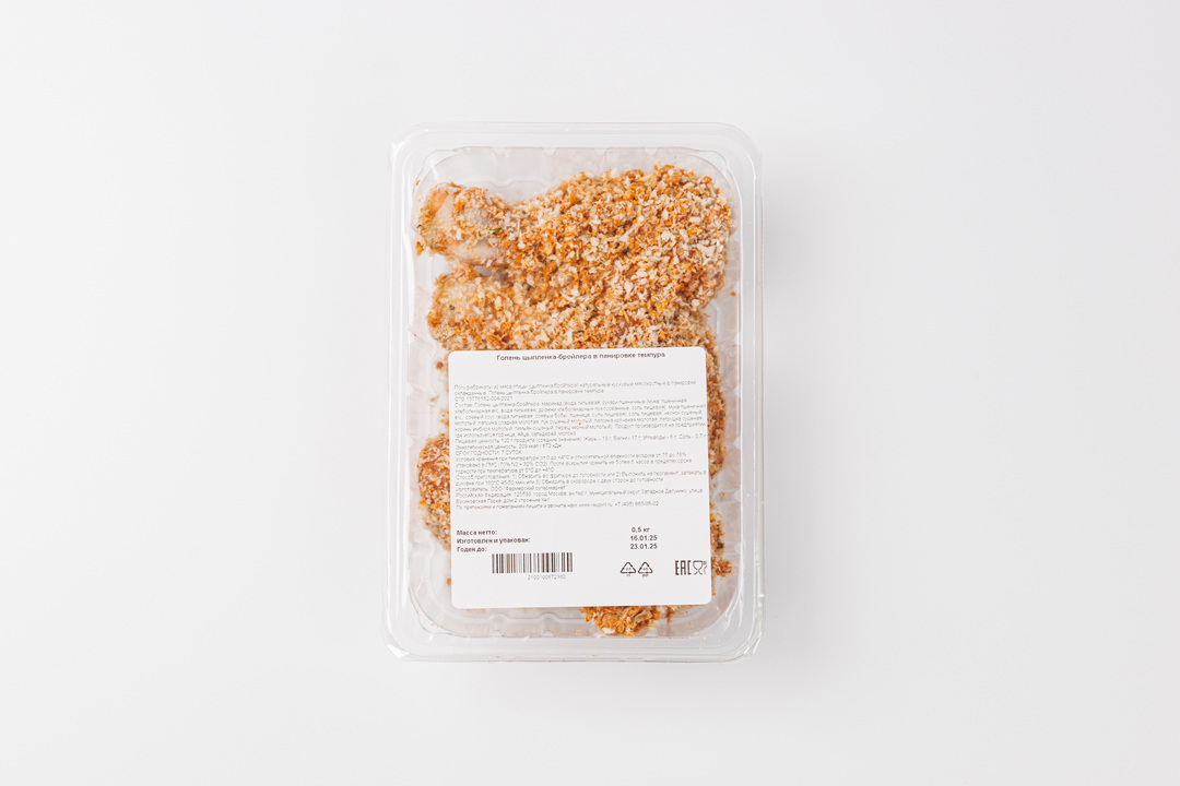 

Голень цыпленка-бройлера в панировке темпура 500 г