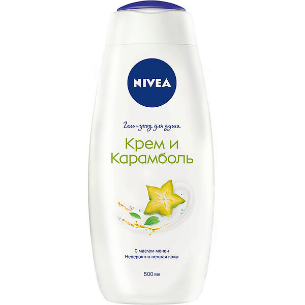 Гель для душа Nivea Крем и Карамболь женский 500 мл