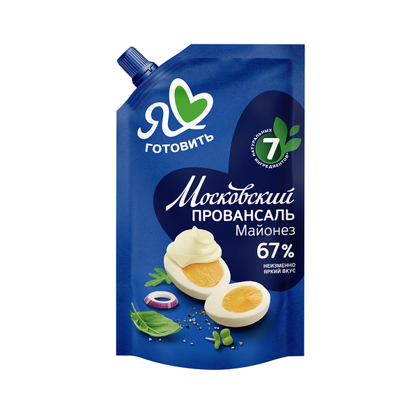 Майонез Я люблю готовить Московский Провансаль классический 67%, 390 мл