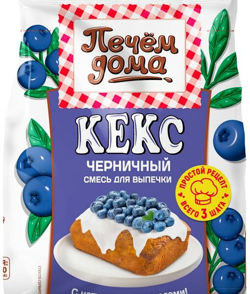 Кекс Печем дома Черничный 300г