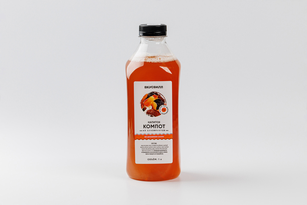 

Напиток Компот ВкусВилл из сухофруктов 1 л