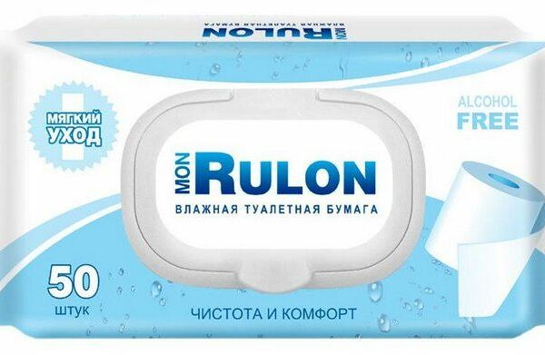 Mon Rulon влажная туалетная бумага 50 шт