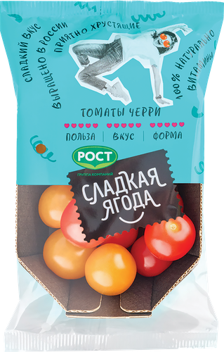 

Томаты Рост Сладкая ягода черри Микс круглые, 200 г