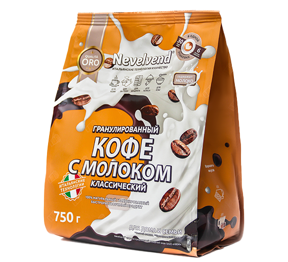 

Кофейный напиток Nevelvend классический с молоком 750 г